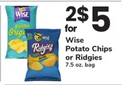 ACME Wise Potato Chips or Ridgies offer