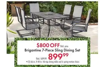 Boscov's Brigantine 7-Piece Sling Dining Set offer