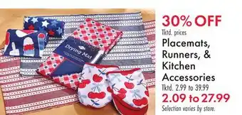 Boscov's Placemats, Runners, & Kitchen Accessories offer