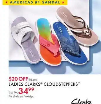 Boscov's LADIES CLARKS CLOUDSTEPPERS offer