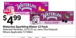 Stop&Shop Waterloo Sparkling Water offer