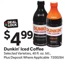 Stop&Shop Dunkin' Iced Coffee offer