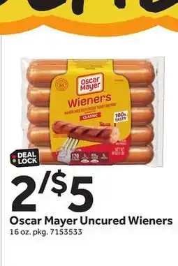 Stop&Shop Oscar Mayer Uncured Wieners offer