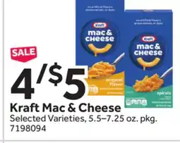 Stop&Shop Kraft Mac & Cheese offer