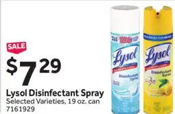 Stop&Shop Lysol Disinfectant Spray offer