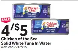 Stop&Shop Chicken of the Sea Solid White Tuna In Water offer