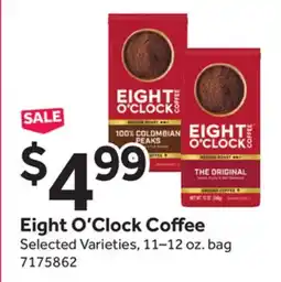 Stop&Shop Eight O'Clock Coffee offer