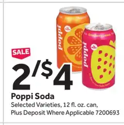 Stop&Shop Poppi Soda offer