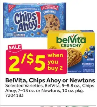 Stop&Shop BelVita, Chips Ahoy or Newtons offer
