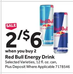 Stop&Shop Red Bull Energy Drink offer