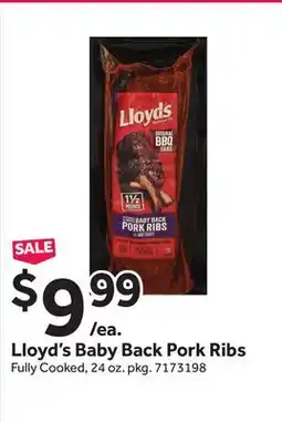 Stop&Shop Lloyd's Baby Back Pork Ribs offer