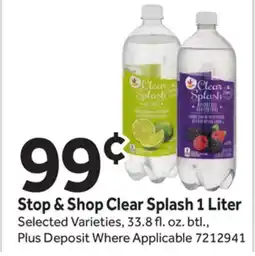 Stop&Shop Stop & Shop Clear Splash offer