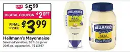Stop&Shop Hellmann's Mayonnaise offer
