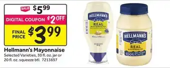 Stop&Shop Hellmann's Mayonnaise offer