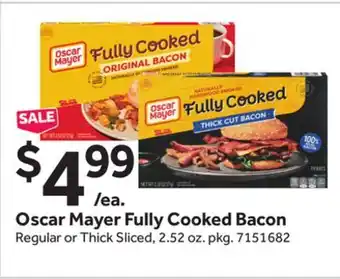 Stop&Shop Oscar Mayer Fully Cooked Bacon offer