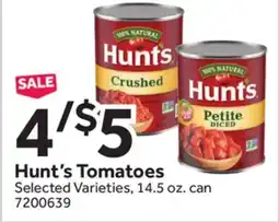 Stop&Shop Hunt's Tomatoes offer