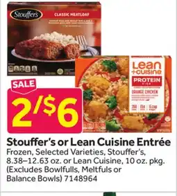 Stop&Shop Stouffer's or Lean Cuisine Entrée offer