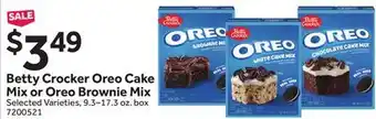 Stop&Shop Betty Crocker Oreo Cake Mix or Oreo Brownie Mix offer