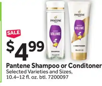 Stop&Shop Pantene Shampoo or Conditoner offer