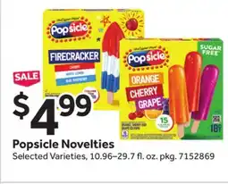 Stop&Shop Popsicle Novelties offer