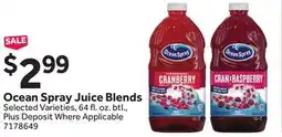 Stop&Shop Ocean Spray Juice Blends offer