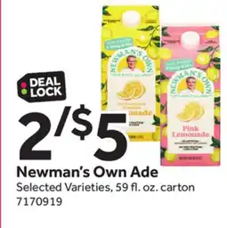 Stop&Shop Newman's Own Ade offer