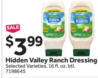 Stop&Shop Hidden Valley Ranch Dressing offer