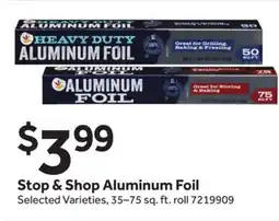 Stop&Shop Stop & Shop Aluminum Foil offer