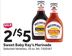 Stop&Shop Sweet Baby Ray's Marinade offer