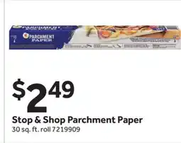 Stop&Shop Stop & Shop Parchment Paper offer