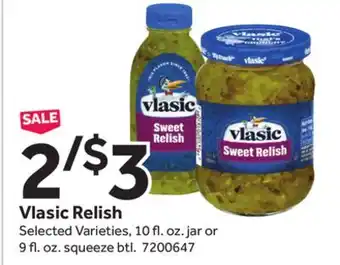 Stop&Shop Vlasic Relish offer