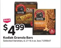 Stop&Shop Kodiak Granola Bars offer