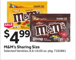 Stop&Shop M & M' s Sharing Size offer