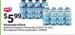 Stop&Shop Powerade 8 Pack offer