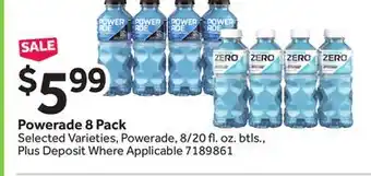 Stop&Shop Powerade 8 Pack offer