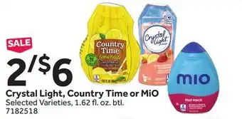 Stop&Shop Crystal Light, Country Time or MiO offer
