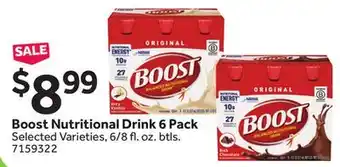 Stop&Shop Boost Nutritional Drink offer