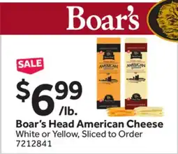 Stop&Shop Boar's Head American Cheese offer