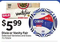 Stop&Shop Dixie or Vanity Fair offer