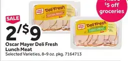 Stop&Shop Oscar Mayer Deli Fresh Lunch Meat offer