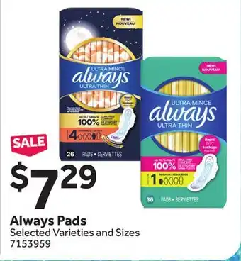 Stop&Shop Always Pads offer