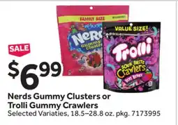 Stop&Shop Nerds Gummy Clusters or Trolli Gummy Crawlers offer