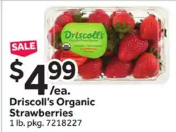 Stop&Shop Driscoll's Organic Strawberries offer