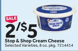 Stop&Shop Stop & Shop Cream Cheese offer
