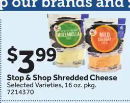 Stop&Shop Stop & Shop Shredded Cheese offer