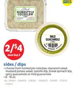 Lidl sides/dips offer