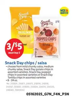 Lidl Snack Day chips/salsa offer
