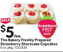 Stop&Shop The Bakery Freshly Prepared Strawberry Shortcake Cupcakes offer