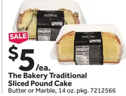 Stop&Shop The Bakery Traditional Sliced Pound Cake offer