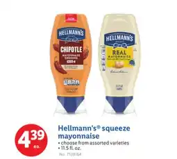 Lidl Hellmann's squeeze mayonnaise offer